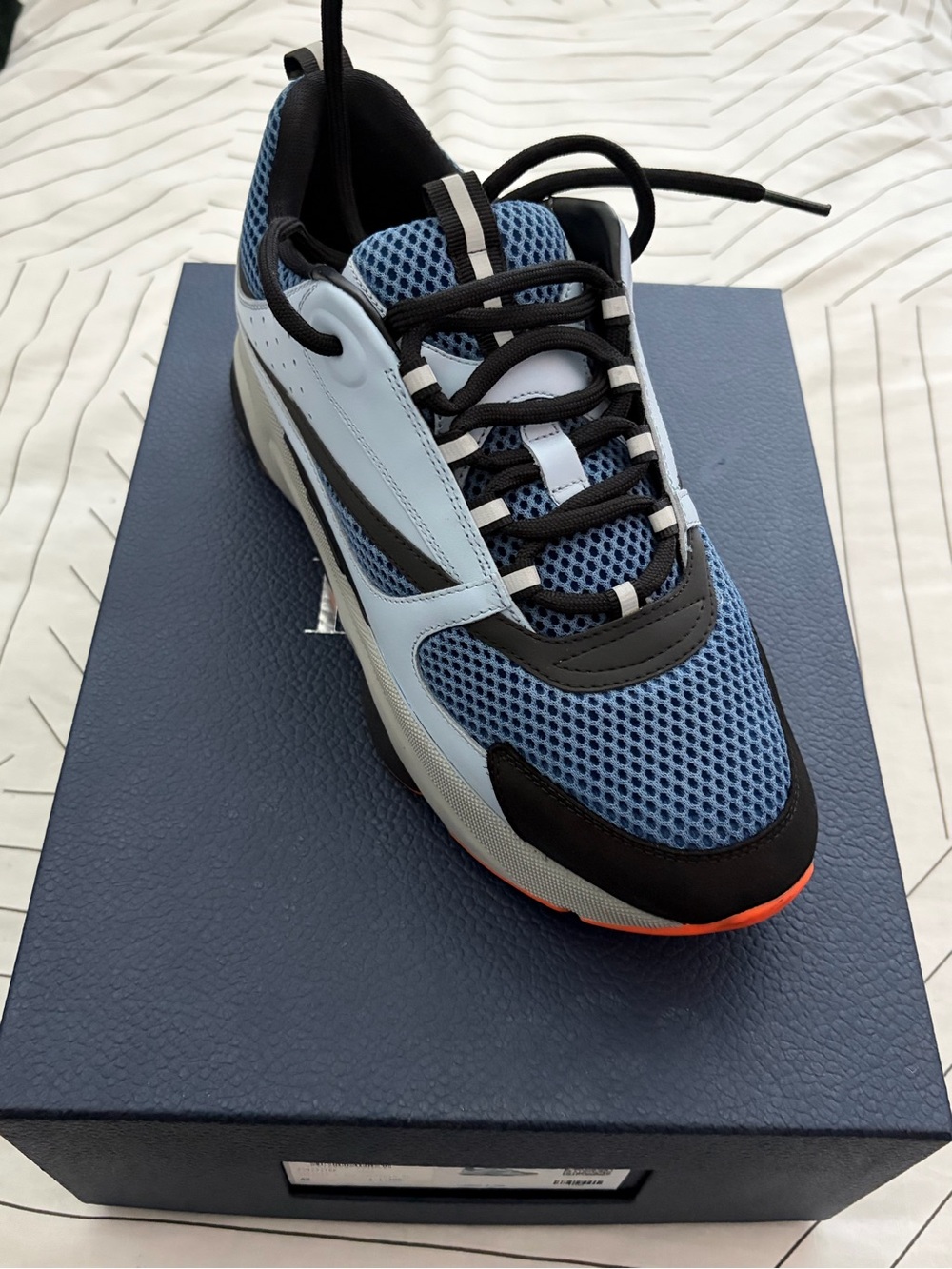 Dior Men's Blue Mesh Athletic Sneaker